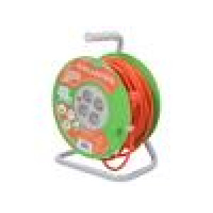 Prodlužovací síťový kabel Zásuvky: 4 PVC oranžová 3x1,5mm2