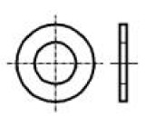 Podložka kulatá M6 D=12mm h=1,6mm prešpán DIN: 125A BN: 1076