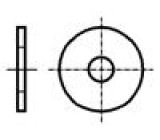 Podložka kulatá M4 D=4,3mm h=0,8mm nerezavějící ocel A2