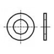 Podložka kulatá M1,7 D=4,5mm h=0,3mm ocel Povlak: zinek