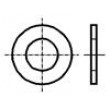 Podložka kulatá M4 D=4,3mm h=0,8mm ocel Povlak: zinek