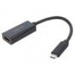 Adaptér CEC HDMI,HDCP,USB 3.2 HDMI zásuvka,USB C vidlice