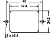 Zásuvka IEC do panelu 10 A fastony 4,8 mm (samice soc.)