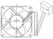Ventilátor 230VAC 80x80x25mm 67,1(±5%)m3/h 32,8dBA Vapo