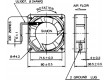 Ventilátor 230VAC 80x80x38mm 40,7(±7%)m3/h 32dBA 14W