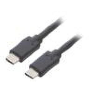 Kabel USB 3.1 USB C vidlice,z obou stran 2m Barva: černá