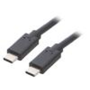 Kabel USB 3.1 USB C vidlice,z obou stran 3m Barva: černá