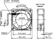 Ventilátor 230VAC 80x80x25mm 28,9(±5%)m3/h 29dBA kluzné