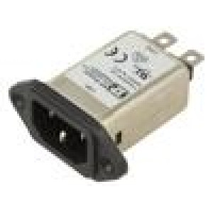 Konektor: napájecí AC zásuvka vidlice 6A 250VAC IEC 60320