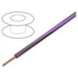 Wire LgY stranded Cu 0.35mm2 brown-violet PVC 300/500V 200m