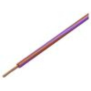 Wire LgY stranded Cu 1mm2 red-violet PVC 300/500V