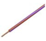 Wire LgY stranded Cu 0.35mm2 red-violet PVC 300/500V 200m