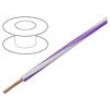Vodič LgY lanko Cu 2,5mm2 bílo-fialová PVC 300/500V 50m