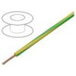 Vodič TLY lanko Cu 0,12mm2 žluto-zelená PVC 150/300V
