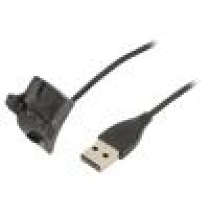 Kabel: pro nabíjení chytrých hodinek 1m 1A černá