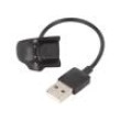 Kabel: pro nabíjení chytrých hodinek 0,15m 1A černá