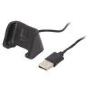Kabel: pro nabíjení chytrých hodinek 1m 1A černá