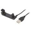 Kabel: pro nabíjení chytrých hodinek 1m 1A černá