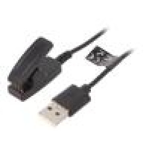 Kabel: pro nabíjení chytrých hodinek 1m 1A černá