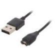 Kabel: pro nabíjení chytrých hodinek 1m 1A černá