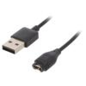 Kabel: pro nabíjení chytrých hodinek 1m 1A černá