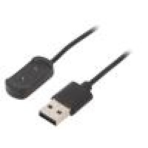 Kabel: pro nabíjení chytrých hodinek 1m 1A černá