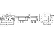 Vidlice IEC na panel 10 A faston 6,3x0,8 mm na přišr