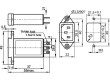 Napájecí vidlice s filtrem AC250 V 2A socket