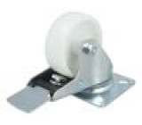 Pojezdové kolo Ø: 80mm W: 32mm H: 105mm otočné s brzdou 110kg