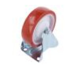 Pojezdové kolo Ø: 125mm W: 37mm H: 156mm pevné 150kg POPUB