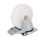 Pojezdové kolo Ø: 125mm W: 40mm H: 156mm otočné s brzdou 150kg