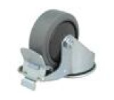 Pojezdové kolo Ø: 80mm W: 32mm H: 105mm otočné s brzdou 150kg