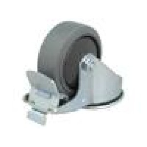 Pojezdové kolo Ø: 80mm W: 32mm H: 105mm otočné s brzdou 150kg
