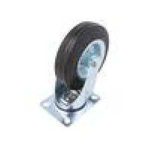 Pojezdové kolo Ø: 125mm W: 38mm H: 156mm otočné 120kg Mat: pryž