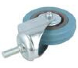 Pojezdové kolo Ø: 100mm W: 25mm H: 130mm otočné,s trnem 65kg