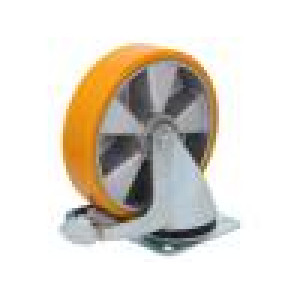 Pojezdové kolo Ø: 200mm W: 50mm H: 238mm otočné s brzdou 500kg