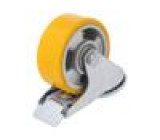 Pojezdové kolo Ø: 100mm W: 40mm H: 130mm otočné s brzdou 200kg