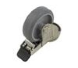 Pojezdové kolo Ø: 75mm W: 24mm H: 101mm otočné s brzdou 60kg