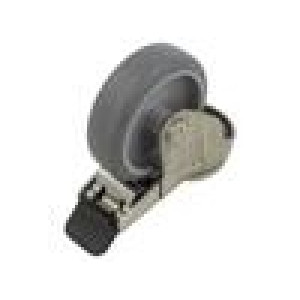 Pojezdové kolo Ø: 75mm W: 24mm H: 101mm otočné s brzdou 60kg