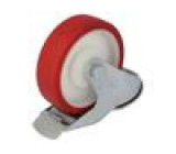 Pojezdové kolo Ø: 125mm W: 30mm H: 156mm otočné s brzdou 150kg