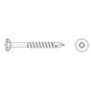 Vrut do dřeva 4,5x70 Hlava: kuželová Torx® TX20 SPAX® 8,8mm