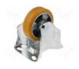 Pojezdové kolo Ø: 100mm W: 30mm H: 128mm pevné Dyn.zat: 2000N