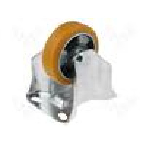 Pojezdové kolo Ø: 100mm W: 30mm H: 128mm pevné Dyn.zat: 2000N