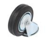 Pojezdové kolo Ø: 100mm W: 25mm H: 128mm otočné 70kg Mat: pryž