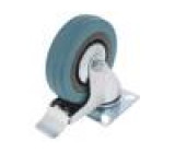 Pojezdové kolo Ø: 100mm W: 25mm H: 130mm otočné s brzdou 65kg