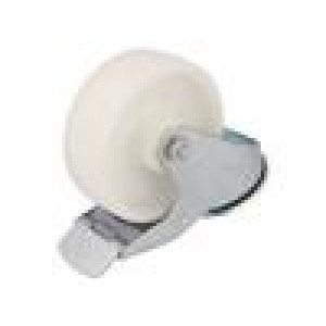 Pojezdové kolo Ø: 100mm W: 35mm H: 128mm otočné s brzdou 125kg