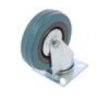 Pojezdové kolo Ø: 100mm W: 25mm H: 130mm otočné 65kg PG -5÷40°C