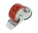 Pojezdové kolo Ø: 80mm W: 32mm H: 105mm otočné s brzdou 150kg