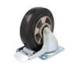 Pojezdové kolo Ø: 160mm W: 50mm H: 193mm otočné s brzdou 350kg