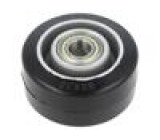 Pojezdové kolo Ø: 80mm W: 38mm 150kg Mat: elastická guma ALGE